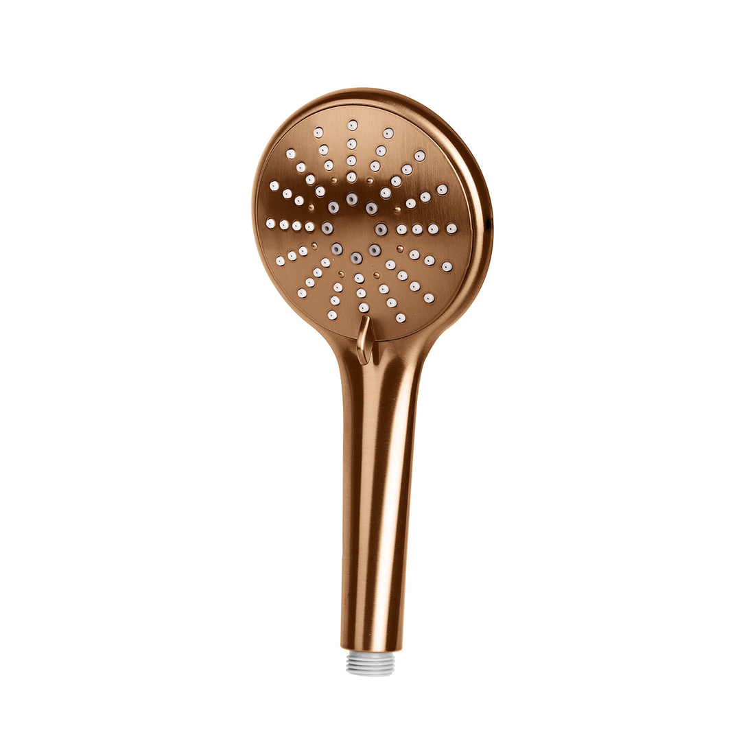 Meir Round Hand Shower Three Function Lustre Bronze