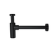 Meir Round Bottle Trap For 32mm Basin Waste & 32mm Waste Pipe With 40mm Adapter Matte Black