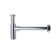 Meir Round Bottle Trap For 32mm Basin Waste & 32mm Waste Pipe With 40mm Adapter Polished Chrome