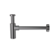 Meir Round Bottle Trap For 32mm Basin Waste & 32Mm Waste Pipe With 40mm Adapter Shadow