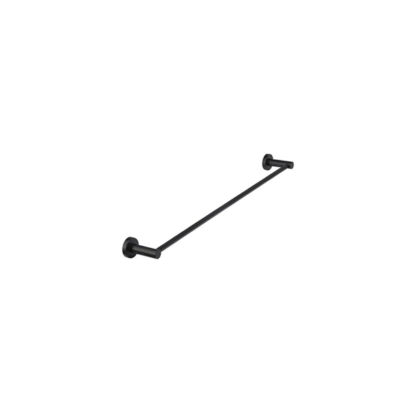 Meir Round Single Towel Rail 600Mm Matte Black