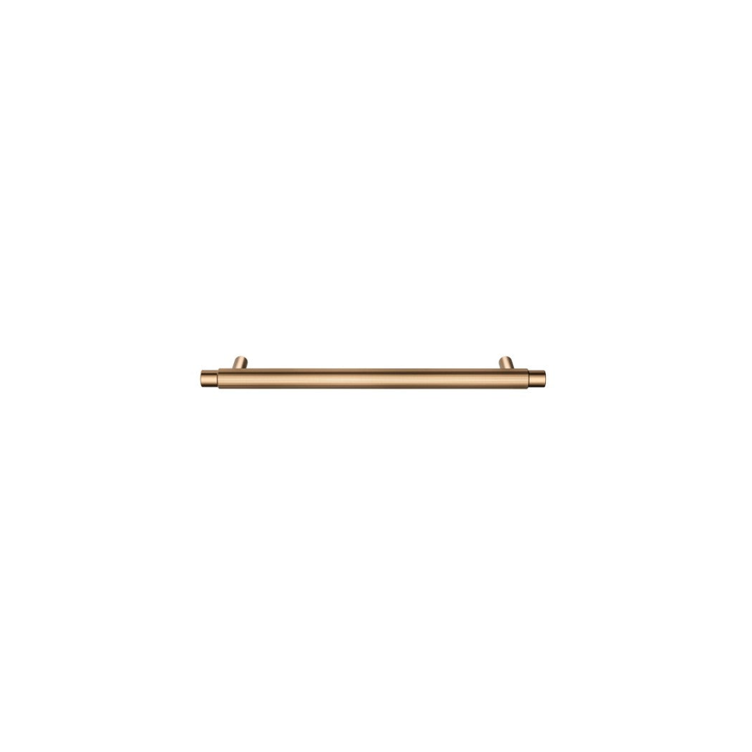 Meir Oppen Round Pull 200mm Cabinet Handle (Linear) Lustre Bronze
