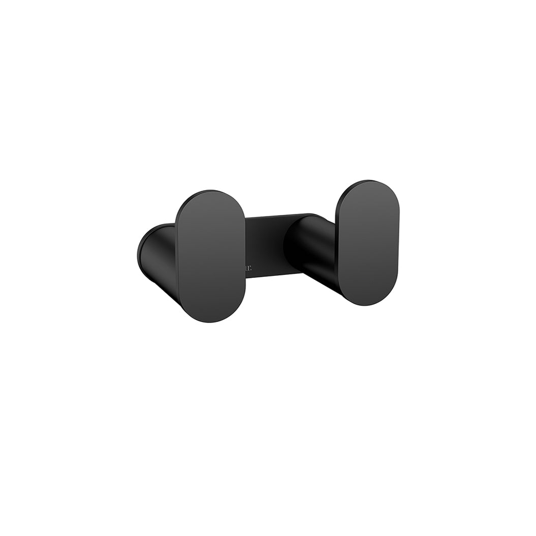 Meir Curvae Double Robe Hook Matte Black