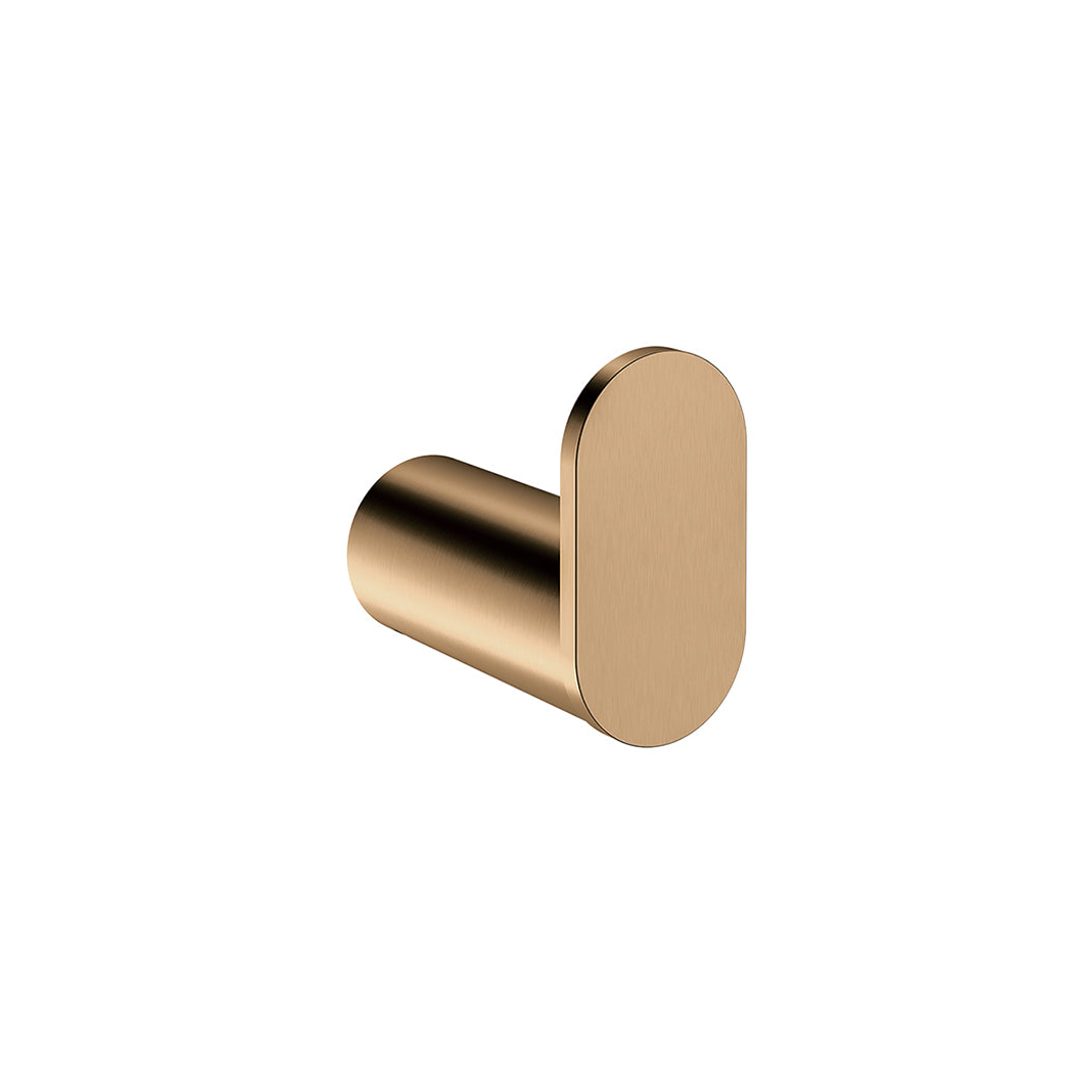 Meir Curvae Single Robe Hook Lustre Bronze