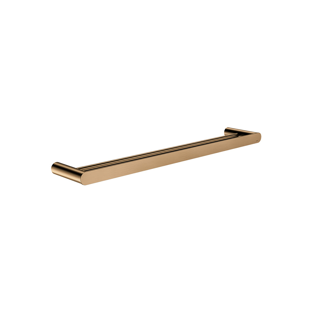 Meir Curvae Double Towel Rail 600Mm Lustre Bronze