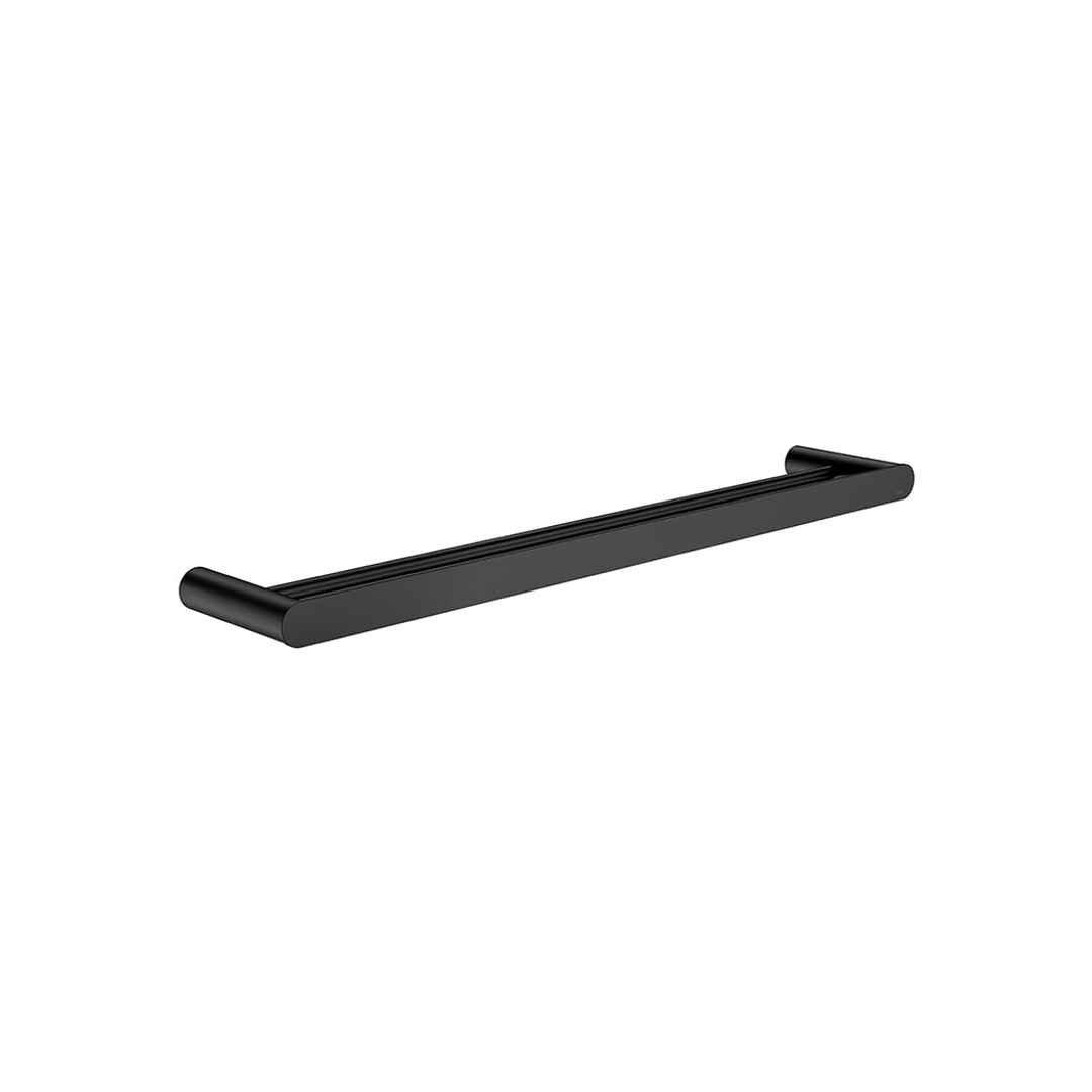 Meir Curvae Double Towel Rail 600Mm Matte Black