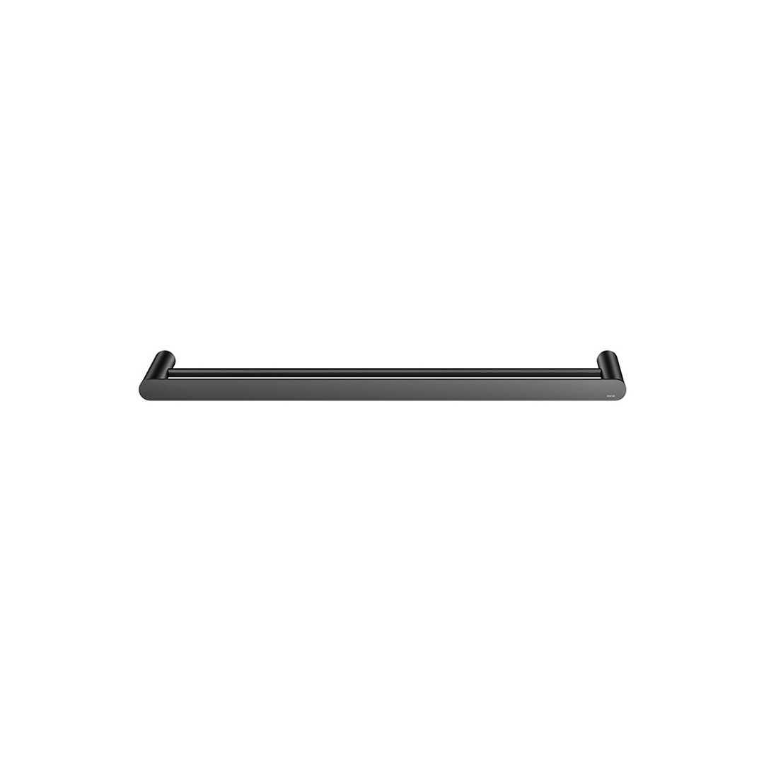 Meir Curvae Double Towel Rail 600Mm Matte Black