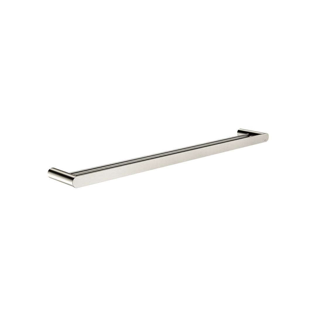 Meir Curvae Double Towel Rail 800Mm Brushed Nickel