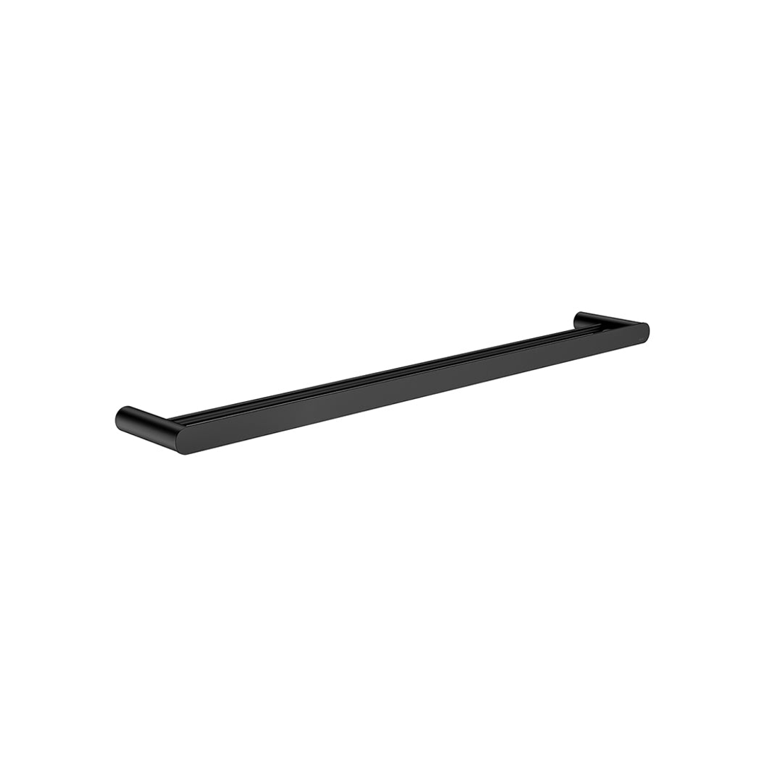Meir Curvae Double Towel Rail 800Mm Matte Black