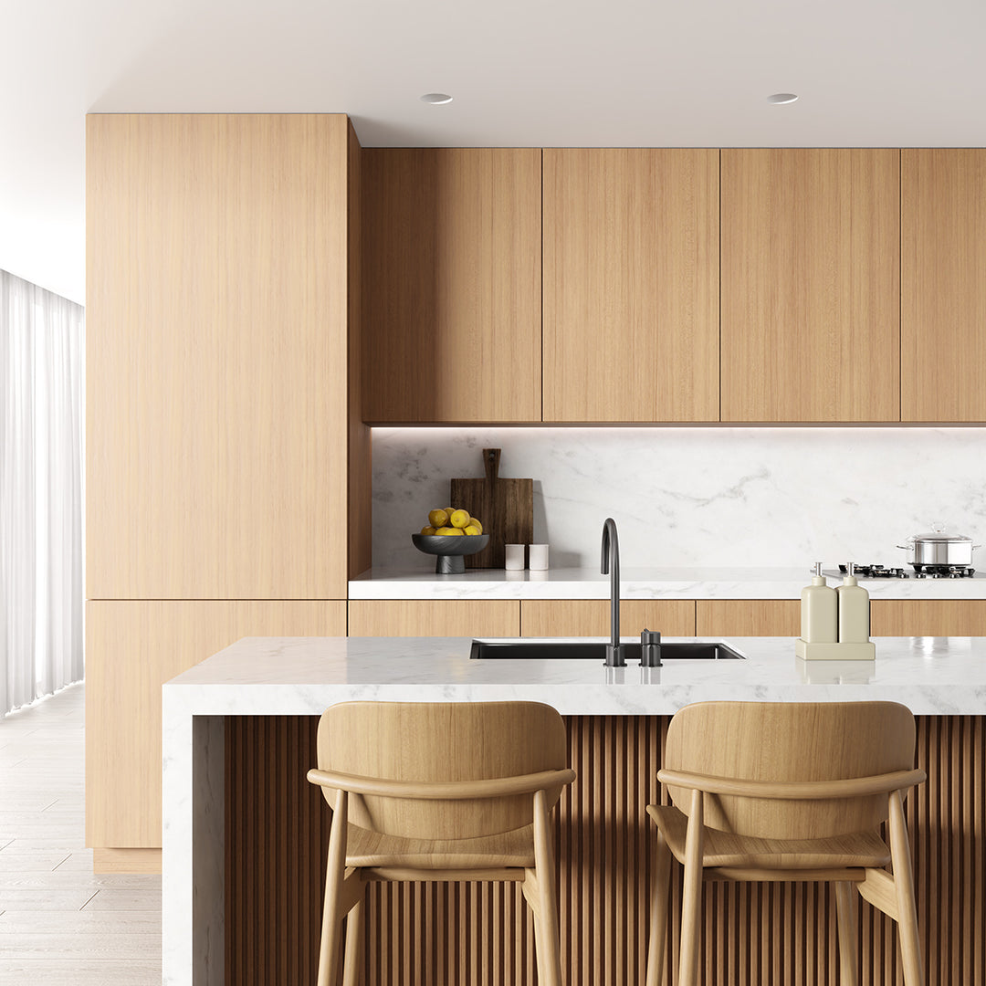 Meir Round Hob Mounted Swivel Spout Shadow