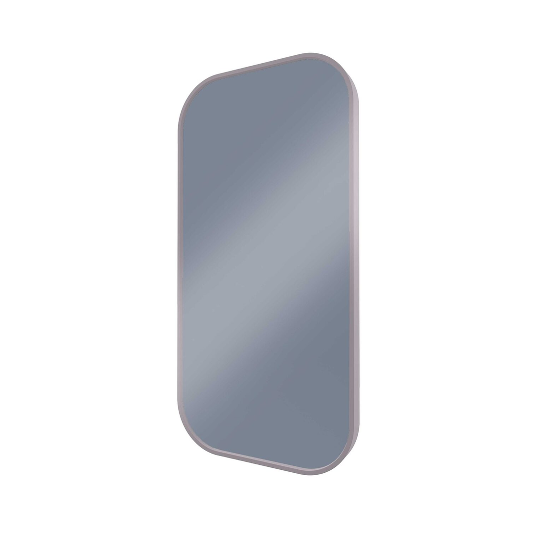 Remer Modern Soft Rectangle Mirror 450X900 With Brits Nickel Frame