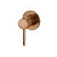 Meir Round Wall Mixer Finish Kit Lustre Bronze