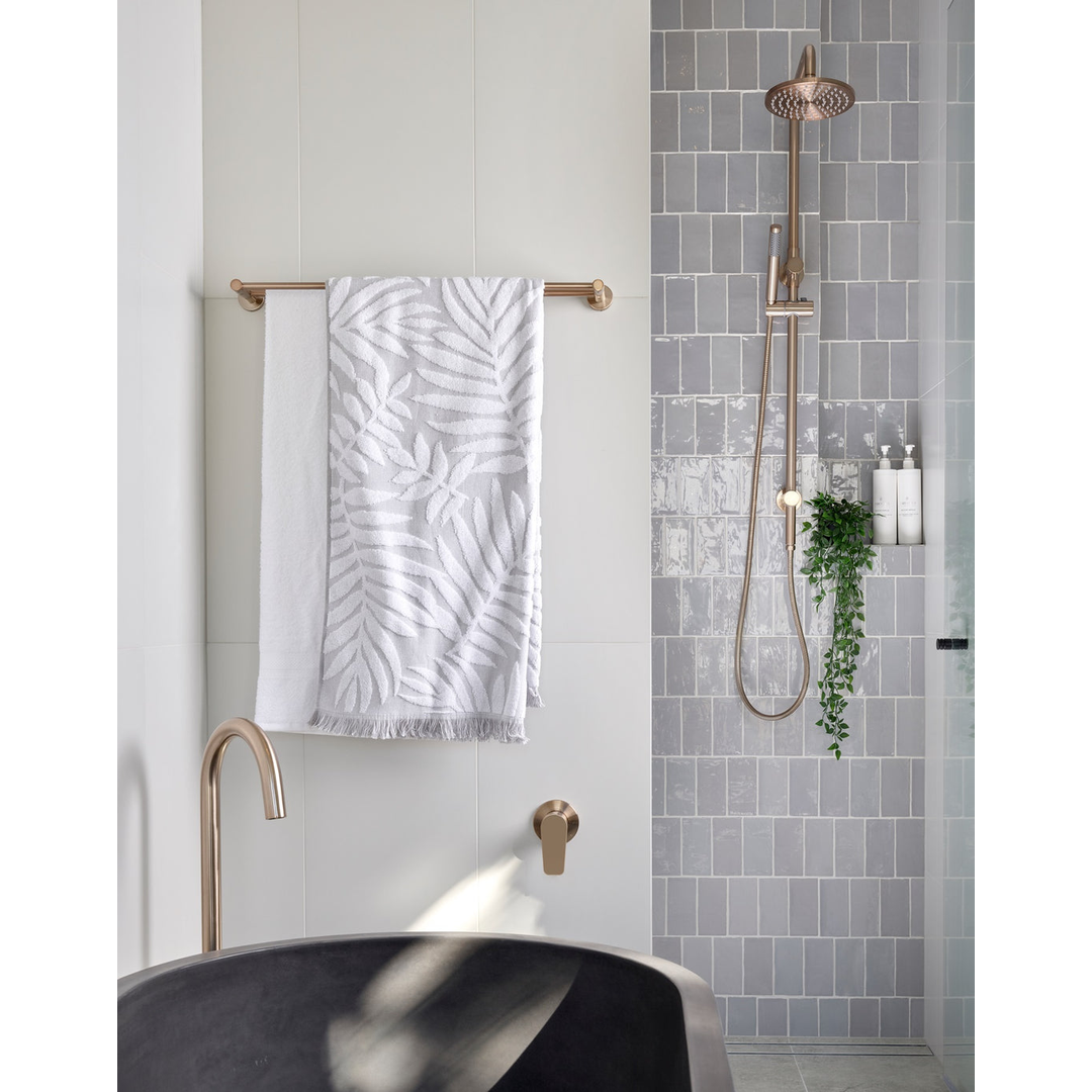 Meir Round Wall Mixer Paddle Handle Finish Kit Champagne