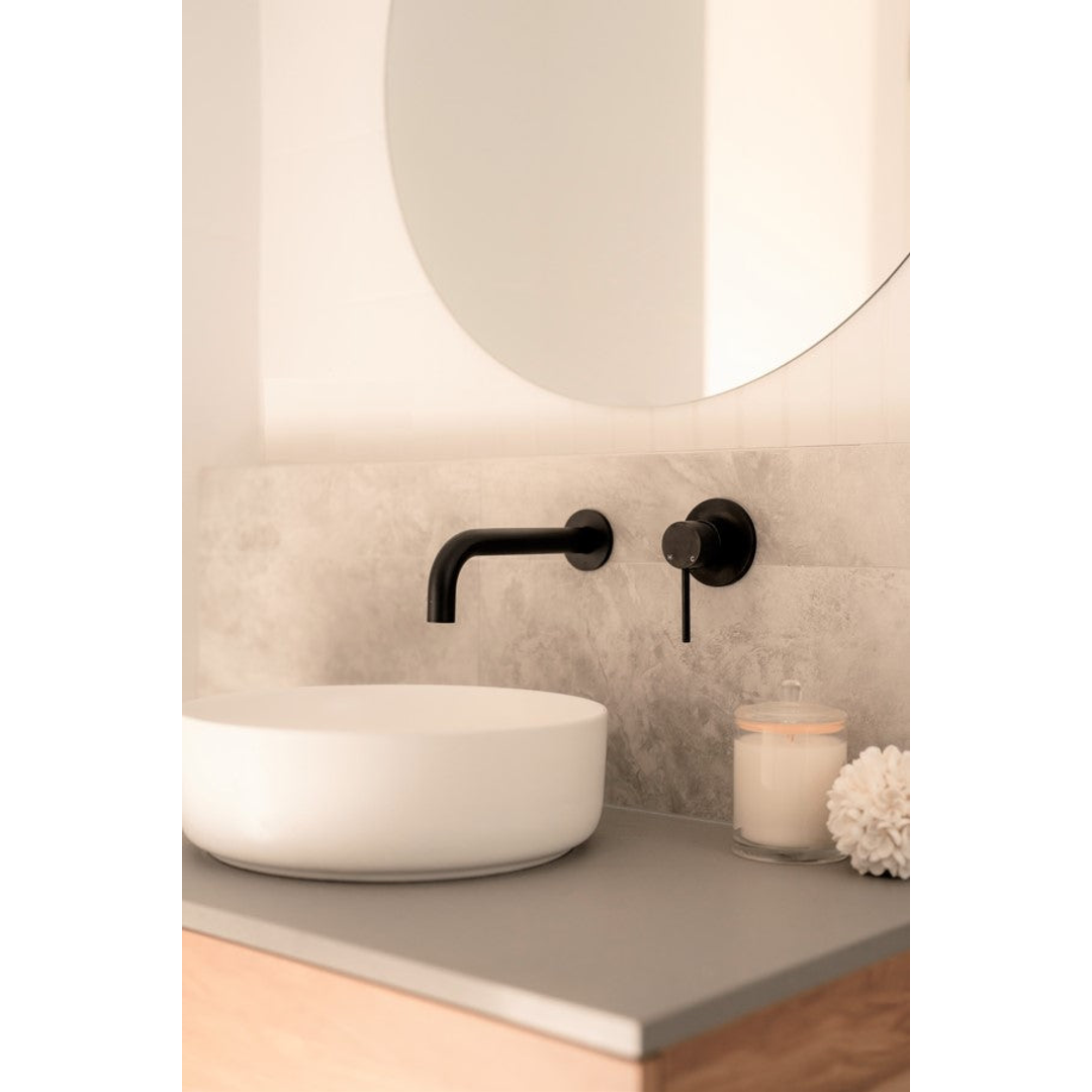 Meir Round Wall Mixer Finish Kit Matte Black