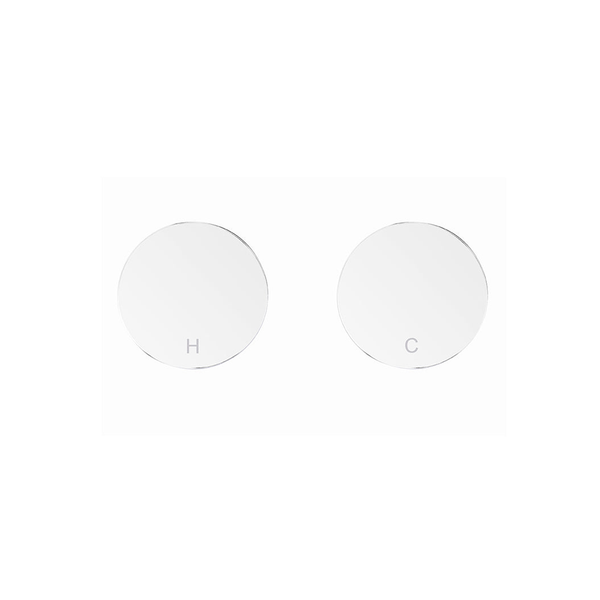 Meir Circular Wall Taps Polished Chrome
