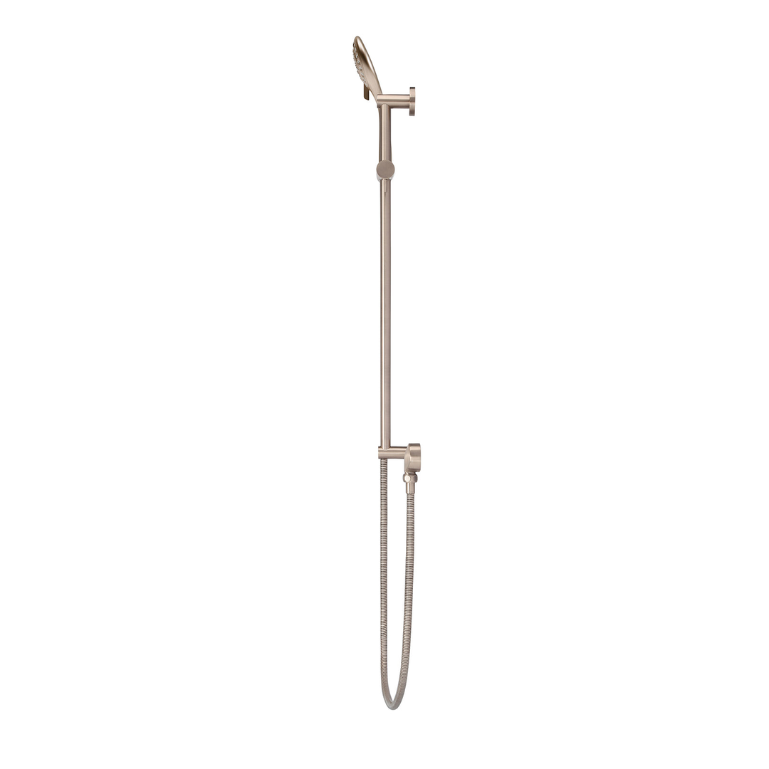 Meir Round Three Function Hand Shower On Rail Column Champagne