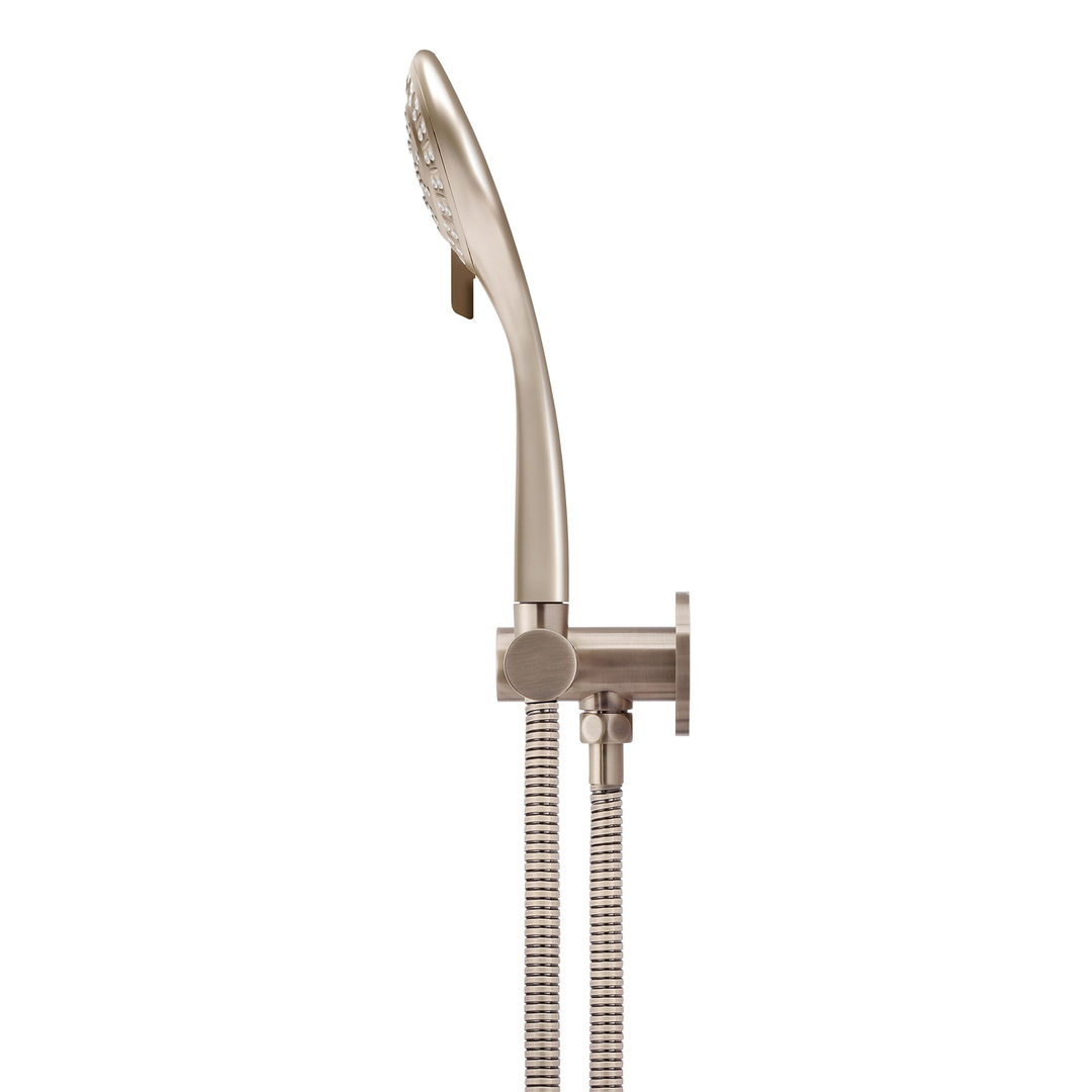Meir Round Hand Shower On Swivel Bracket Champagne