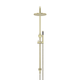 Meir Round Combination Shower Rail 200mm Rose Three Function Hand Shower Tiger Bronze