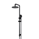 Meir Round Combination Shower Rail 200Mm Rose Three-Function Hand Shower Matte Black Mz0704