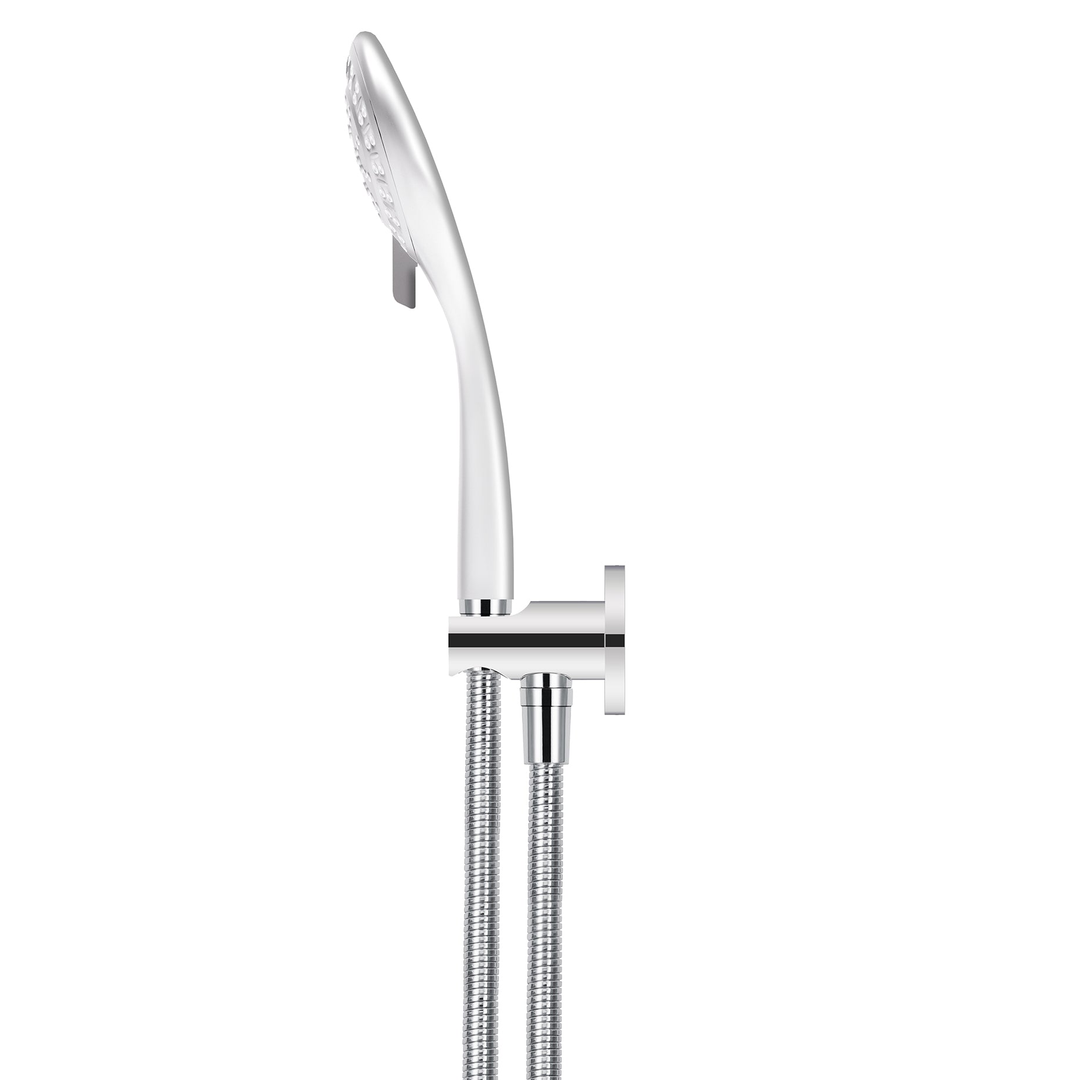 Meir Round Three Function Hand Shower On Fixed Bracket Polished Chrome
