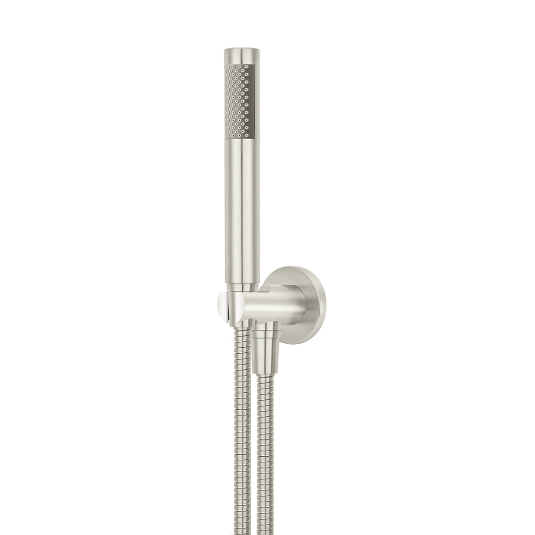 Meir Round Hand Shower On Fixed Bracket Brushed Nickel