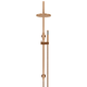 Meir 200Mm Round Overhead Shower Set Single Function Hand Shower Lustre Bronze