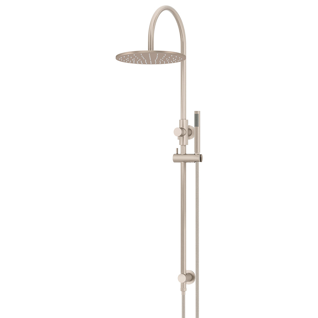 Meir 300Mm Round Overhead Shower Set Single Function Hand Shower Polished Chrome Mz0906-R-C