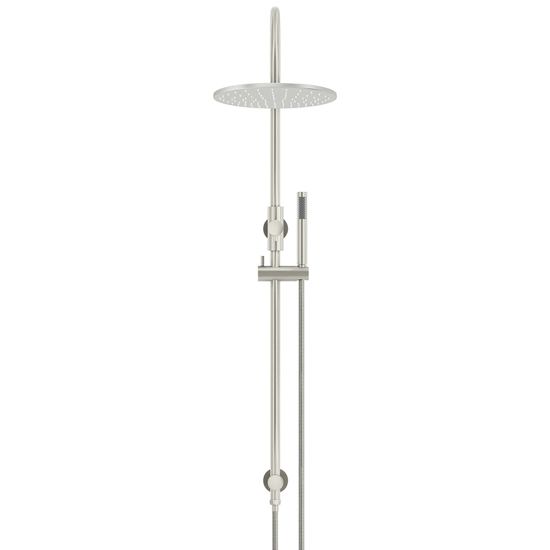 Meir 300Mm Round Overhead Shower Set Single Function Hand Shower Brushed Nickel
