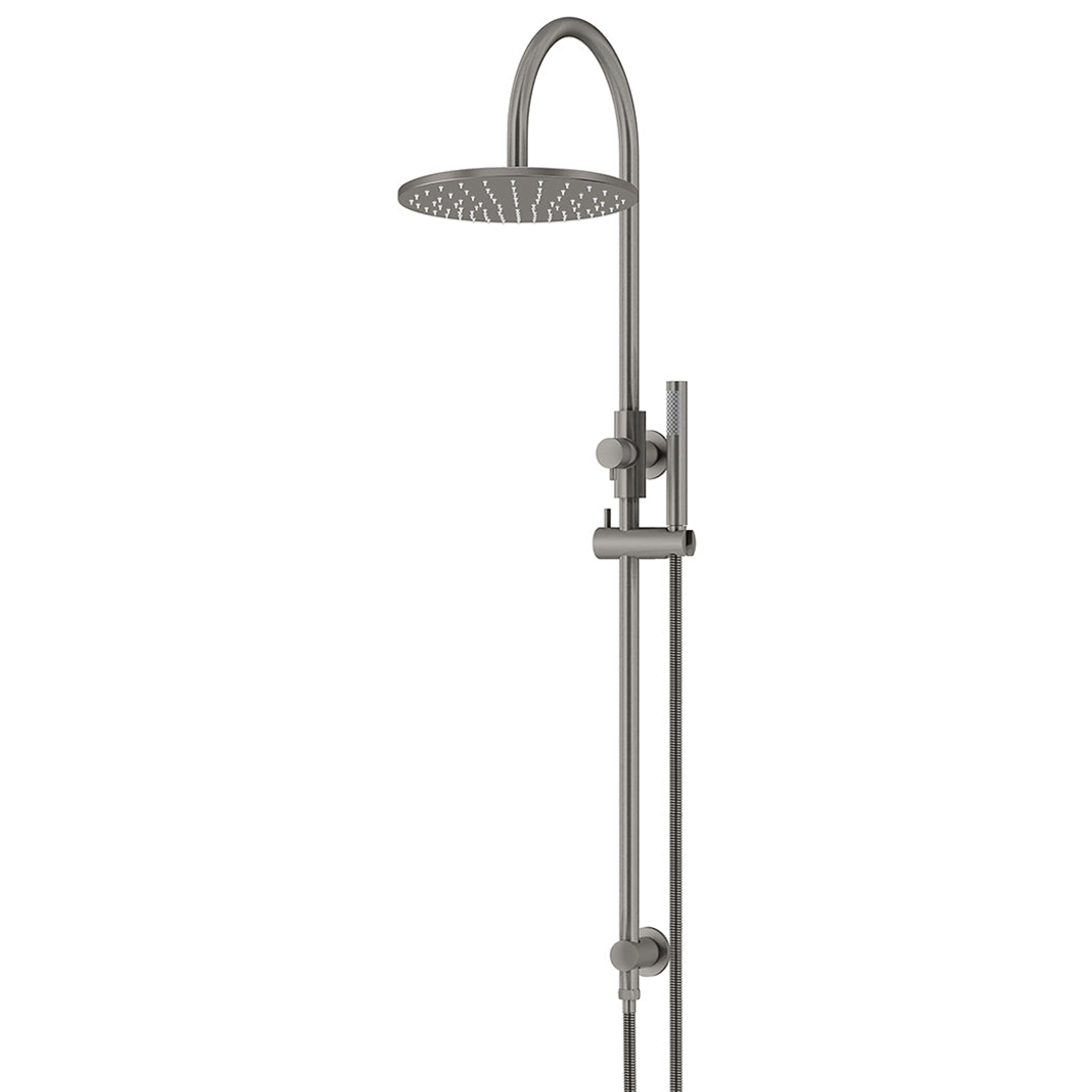 Meir 300Mm Round Overhead Shower Set Single Function Hand Shower Shadow
