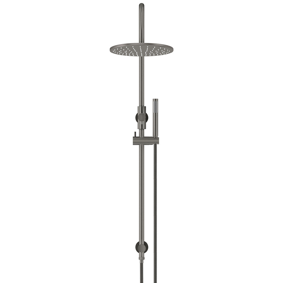Meir 300Mm Round Overhead Shower Set Single Function Hand Shower Shadow