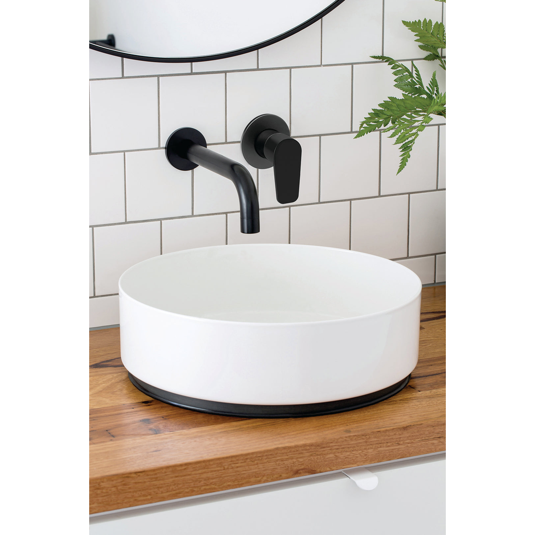 Meir Round Wall Mixer Paddle Handle Finish Kit Matte Black