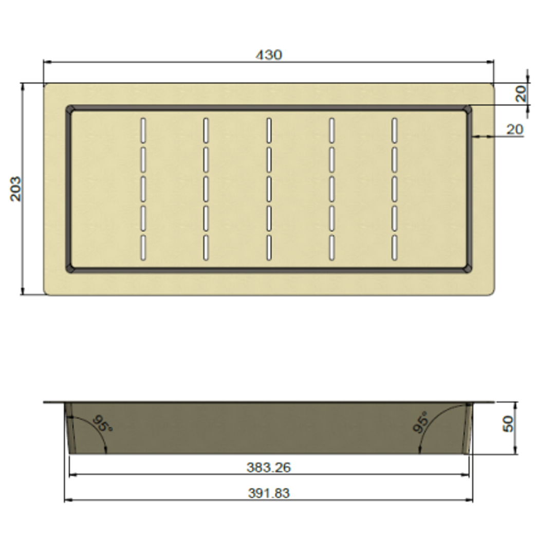 Meir Kitchen Sink Colander Tiger Bronze