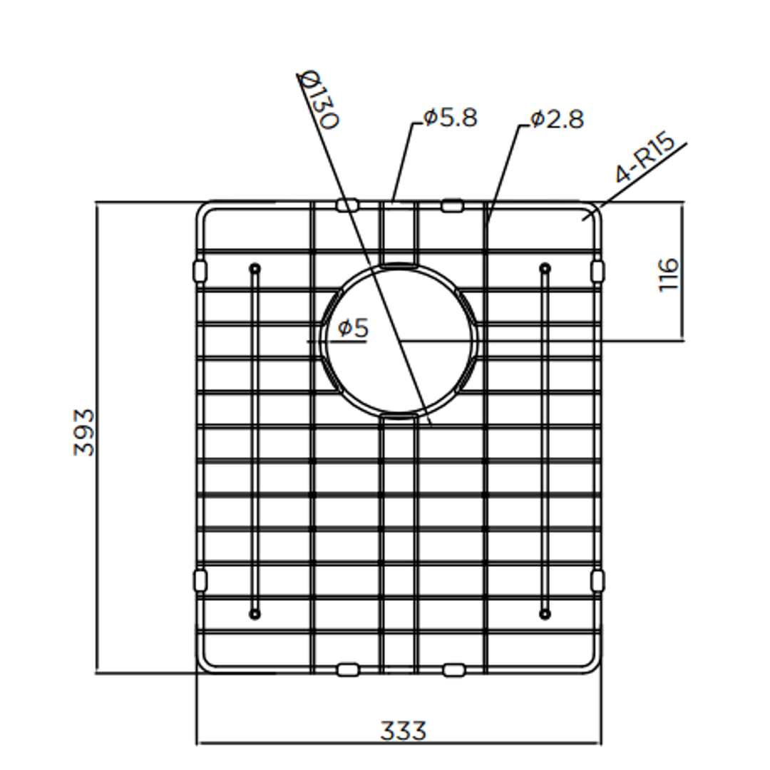Meir Lavello Protection Grid For Mksp S380440 Shadow