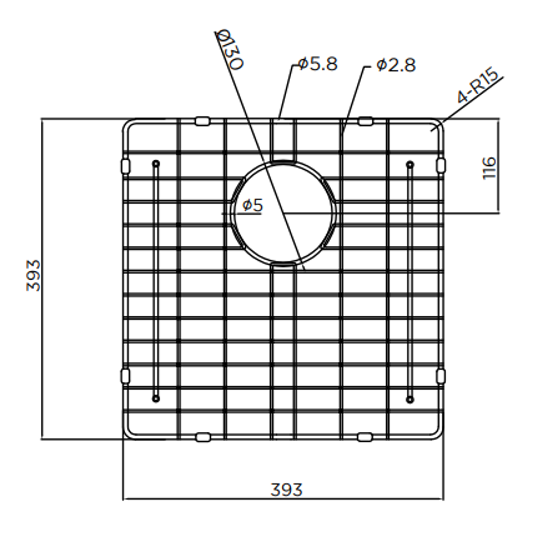 Meir Lavello Protection Grid For Mksp S450450 Shadow