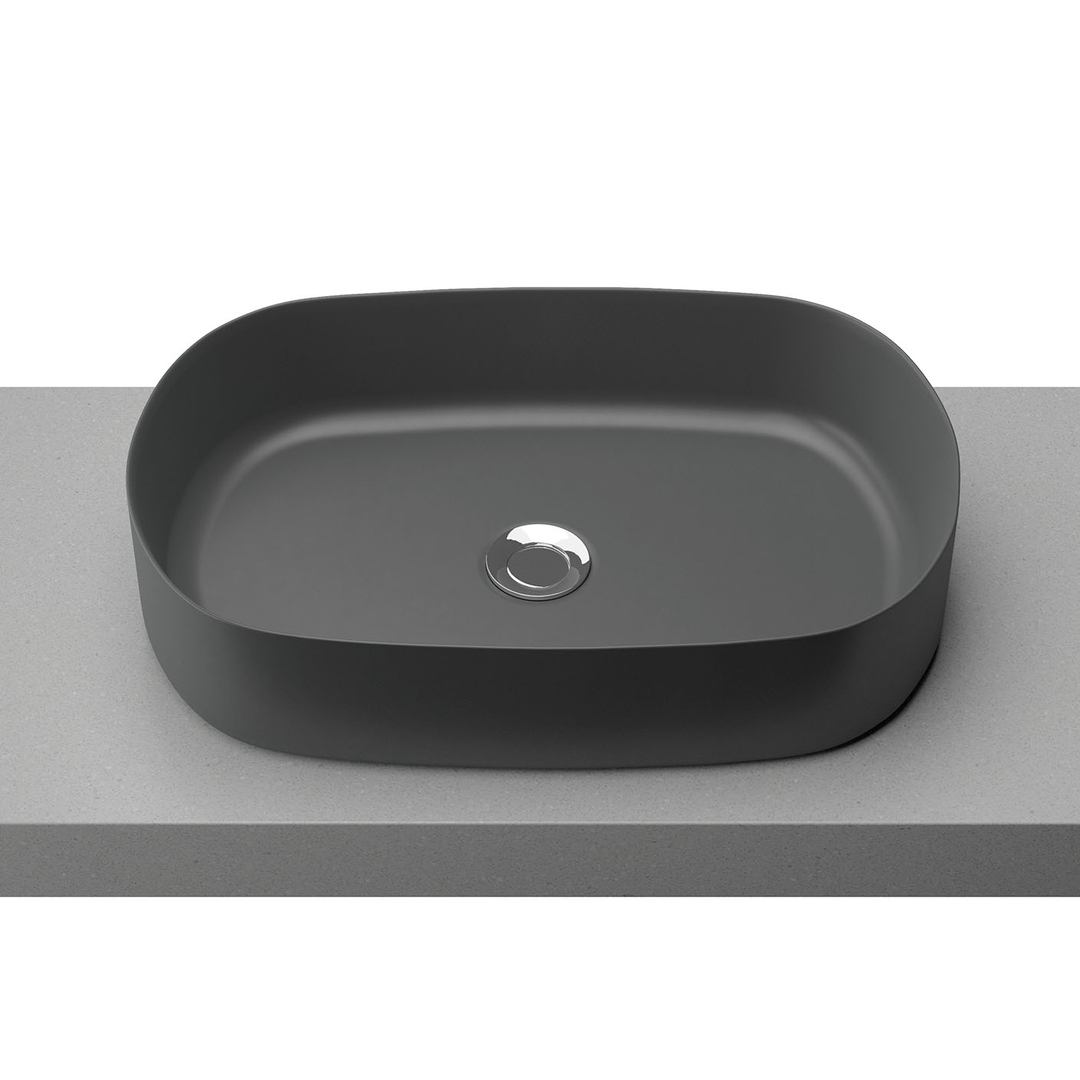 Timberline Myrtle Ceramic Counter Basin Matte Black