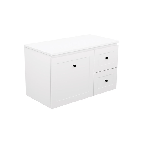 Fienza Newport 900 All Drawer Wall Hung Vanity Dolce Top