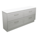 Fienza Newport 1800 Sgl Floor Standing Vanity 2D/4Dr Premium Stone Basin Not Inc