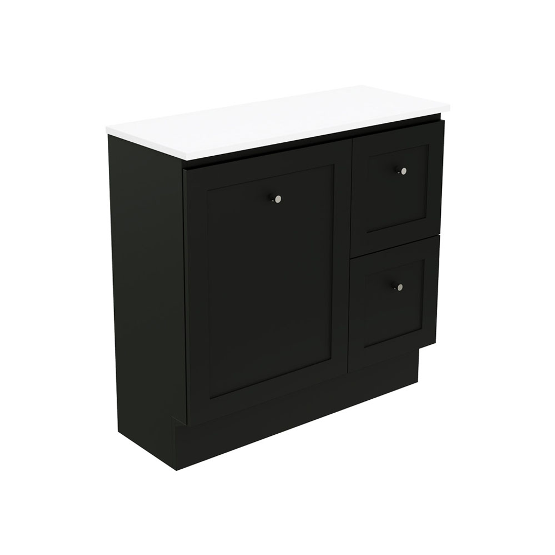 Fienza Newport 900 Ensuite All Drawer Floor Standing Vanity Delgado Top