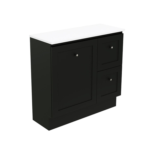Fienza Newport 900 Ensuite Floor Standing Vanity 1D/2Dr Std Stone Basin Not Inc A/C Only