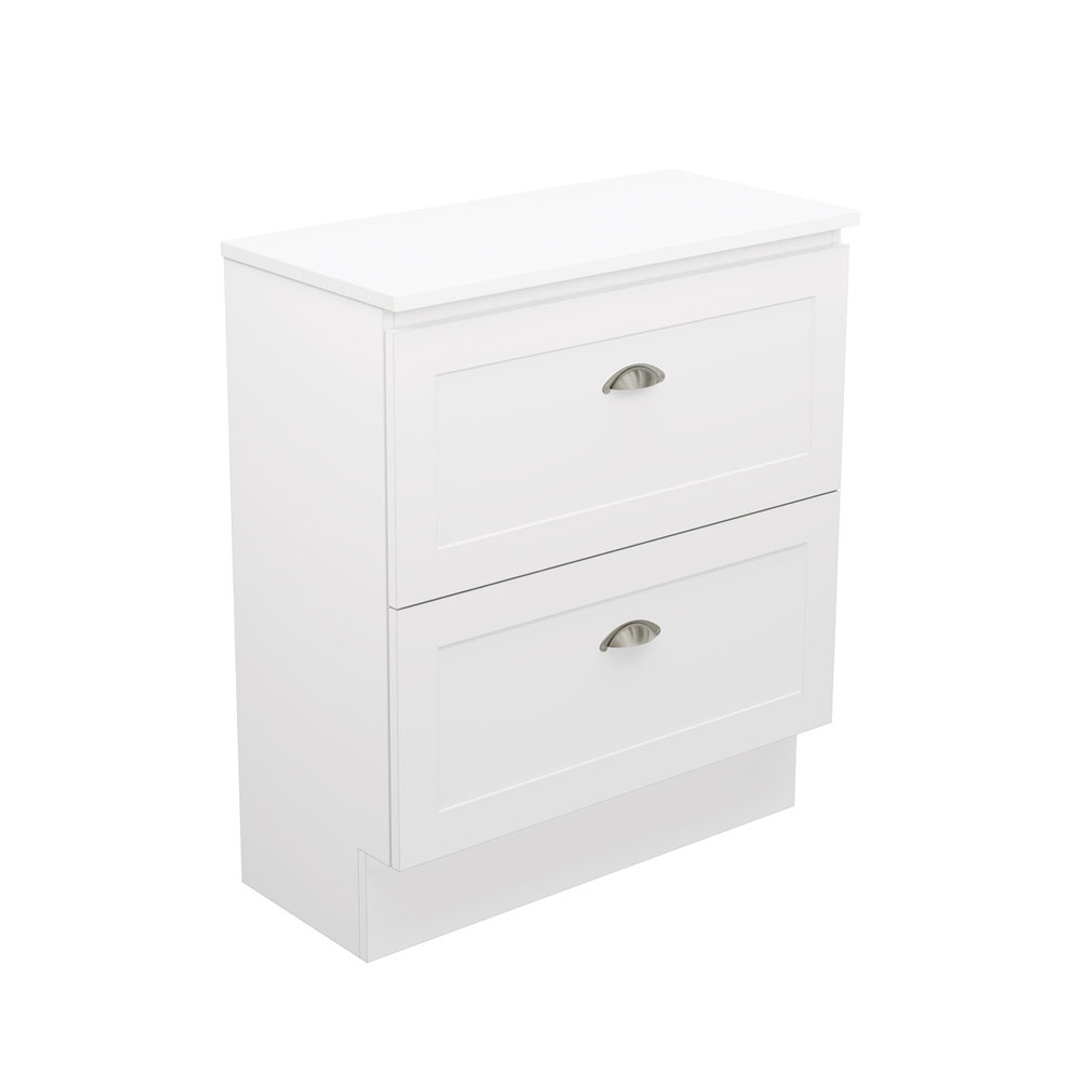 Fienza Newport 750 Ensuite All Drawer Floor Standing Vanity Ripple Top