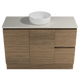 Timberline Nevada Vanity 1200mm Left Wg Basin Silksurface Ac Top Floor Standing