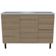 Timberline Nevada Vanity 1200mm Left Wg Basin Silksurface Uc Top On Legs