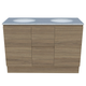 Timberline Nevada Vanity 1200mm Left Wg Basin Silksurface Uc Top Floor Standing