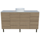 Timberline Nevada Vanity 1500mm Right Wg Basin Silksurface Ac Top On Legs
