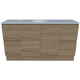 Timberline Nevada Vanity 1500mm Left Wg Basin Silksurface Uc Top Floor Standing