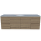 Timberline Nevada 1500 Dbl Bowl Silksurface White Gloss U/C Basin Wall Hung