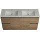 Timberline Nevada Vanity 1500mm Double Bowl Regal Acrylic Top  Floor Standing
