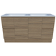 Timberline Nevada Vanity 1500mm Double Bowl Stadium Top Floor Standing
