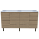 Timberline Nevada Vanity 1500mm Double Bowl Stadium Top On Legs