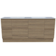 Timberline Nevada Vanity 1800mm Double Bowl Stadium Top Floor Standing